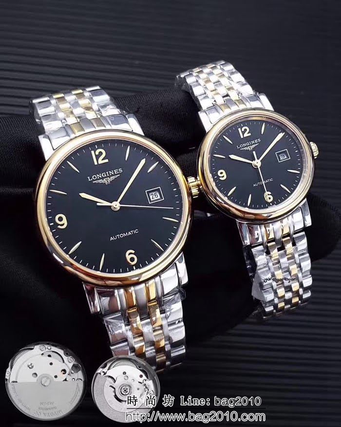 LONGINES浪琴 經典瑰麗 情侶機械對表 WSS1483